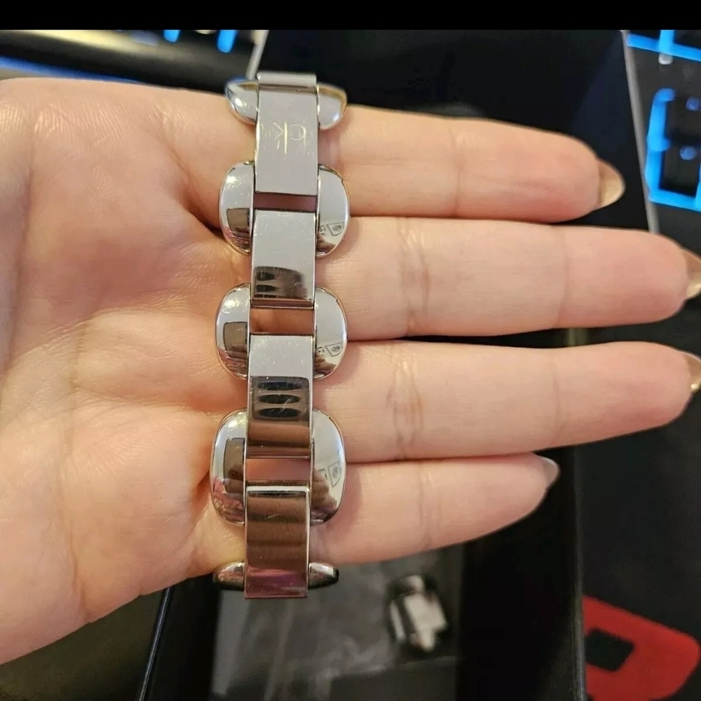 Calvin Klein Treasure Stainless Steel Bracelet Silver Dial Quartz Womens Watch - Picture 4 of 9